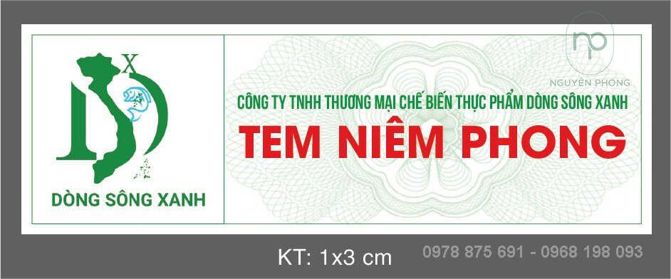 Thiết kế mẫu in tem vỡ theo yêu cầu khách hàng